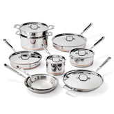 Copper Core Core 5-ply Bonded Cookware, 15 Piece Set