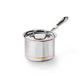 Copper Core 5-ply Bonded Cookware, Sauce Pan with lid, 2 quart
