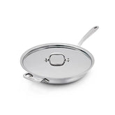 D3 Stainless Everyday 3-ply Bonded Cookware, Skillet with Lid, 12.5 inch