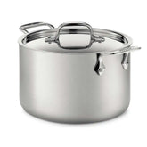 D5 Stainless Brushed 5-ply Bonded Cookware, Stockpot with lid, 12 quart