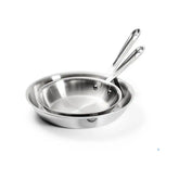 D5 Stainless Polished 5-ply Bonded Cookware Set, 8.5 & 10.5 inch Deep Skillets