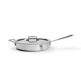 D5 Stainless Brushed 5-ply Bonded Cookware, Saute Pan with lid, 6 quart