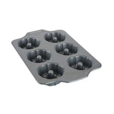 Pro-Release Nonstick Bakeware, Mini Fluted Cake Pan, 6 Cup