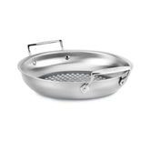 Outdoor Stainless Steel Round Basket, 11 inch
