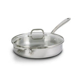 D3 Stainless Everyday 3-ply Bonded Cookware, Sauté Pan with Glass lid, 3 quart