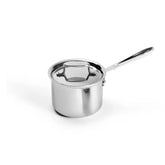 D5 Stainless Polished 5-ply Bonded Cookware, Sauce Pan with lid, 2 quart