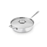 D5 Stainless Polished 5-ply Bonded Cookware, Essential Pan with lid, 6 quart