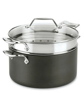 Essentials Nonstick Cookware, Stockpot with Multi-purpose Insert and lid, 7 quart