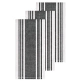 Dual Kitchen Towel Set; Black; 3 pieces