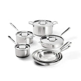 D5 Stainless Brushed 5-ply Bonded Cookware Set, 11 piece Set
