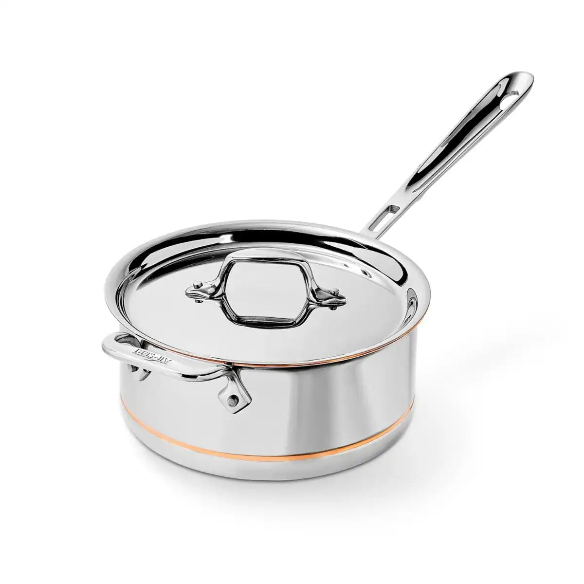 Copper Core 5-ply Bonded Cookware, Sauce Pan with lid, 3 quart
