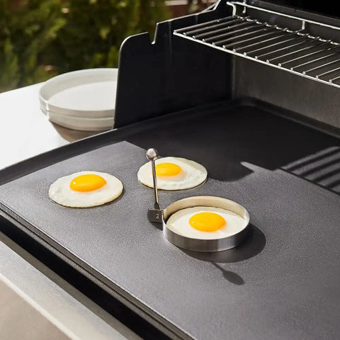 Outdoor Accessories, Stainless Steel 4 inch Egg Ring Set, 2 Piece