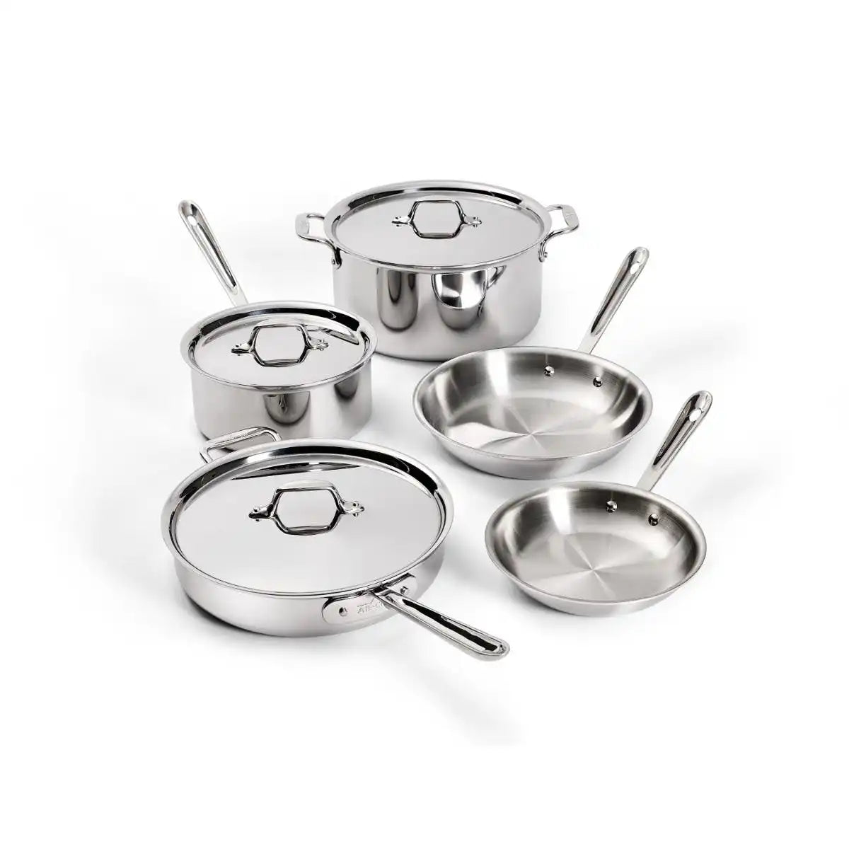 D3 Stainless 3-ply Bonded Cookware, 8 piece Set