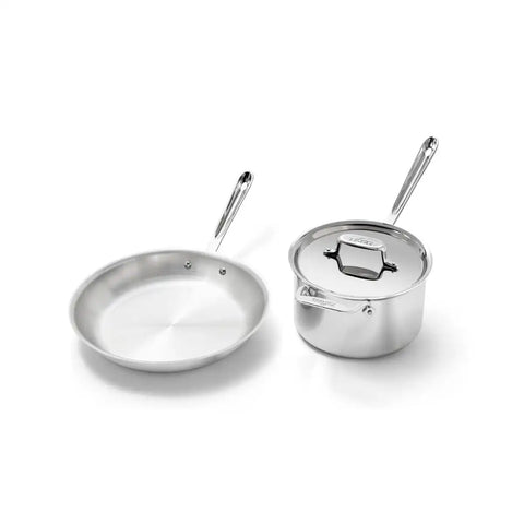 D5 Stainless Polished 5-ply Bonded Cookware Set, 3 Piece Set