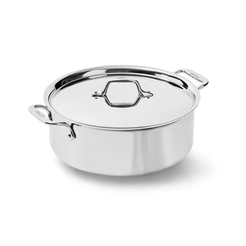 D3 Stainless 3-ply Bonded Cookware, Stockpot with lid, 6 quart