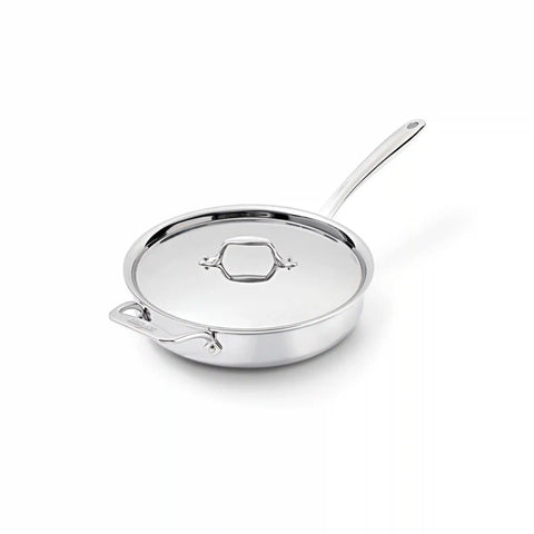 G5® Graphite Core Stainless Steel 5-ply Bonded Cookware, Sauté Pan with Lid, 3 quart
