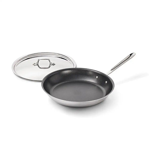 D3 Pro Nonstick 3-ply Bonded Cookware, Fry Pan with Lid, 12 inch