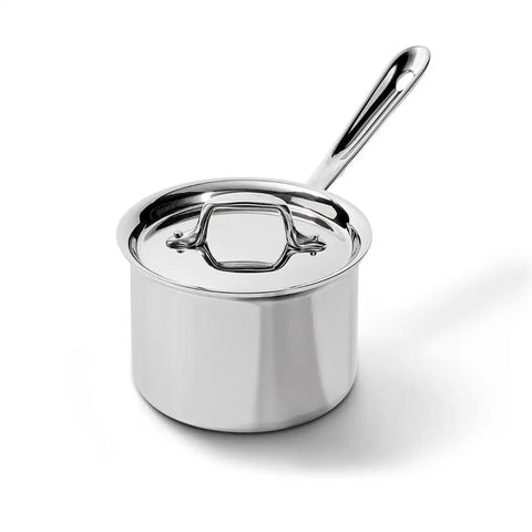 D3 Stainless 3-ply Bonded Cookware, Sauce Pan with lid, 2 quart