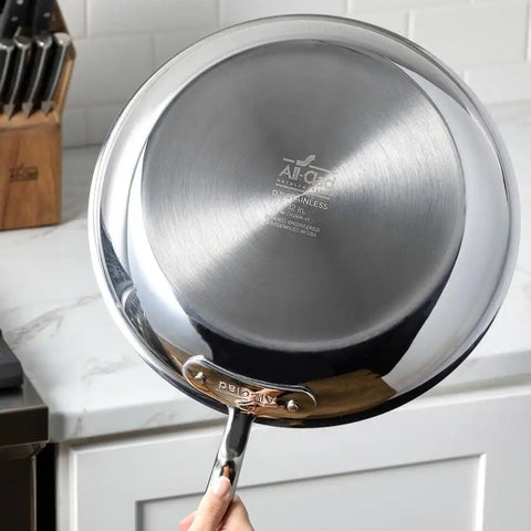 D3 Stainless 3-Ply Bonded Cookware, Sauce Pan with Lid, 3 quart
