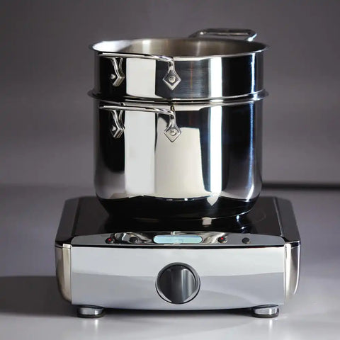 Specialty Cookware, Stainless Steel Steamer with lid, 5 quart