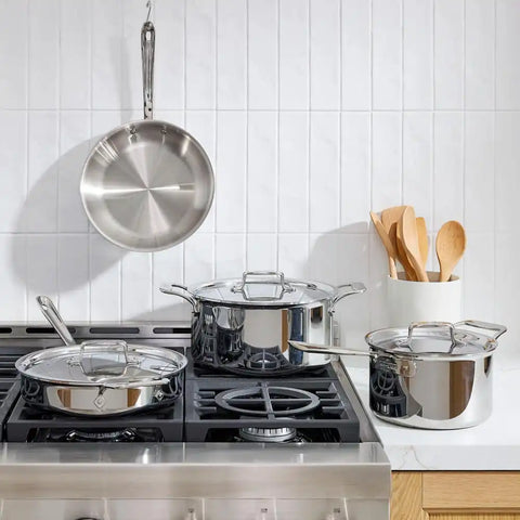 D5 Stainless 5-ply Bonded Cookware Set, 7 piece Set