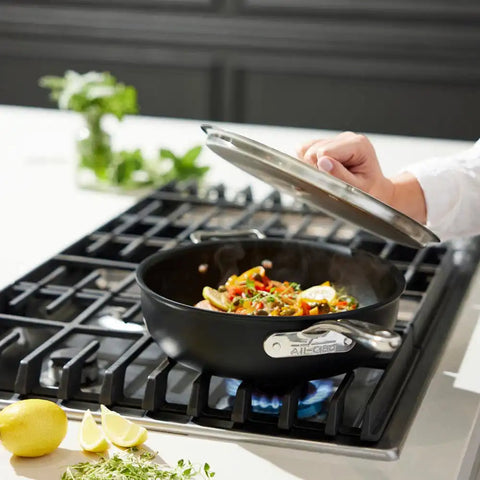 NS Pro Nonstick Cookware, Essential Pan, 4 quart with Lid