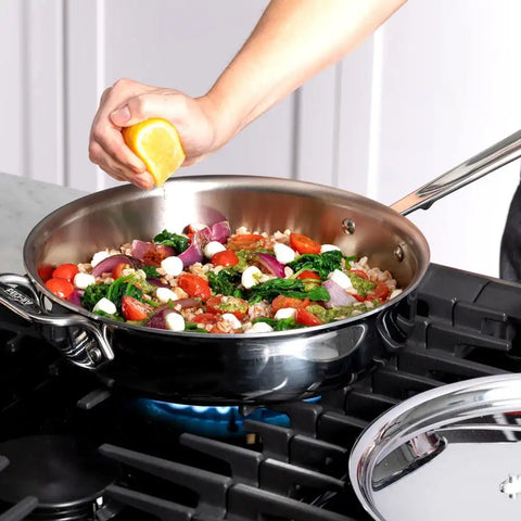 D3 Stainless 3-ply Bonded Cookware Set, 14 piece Set