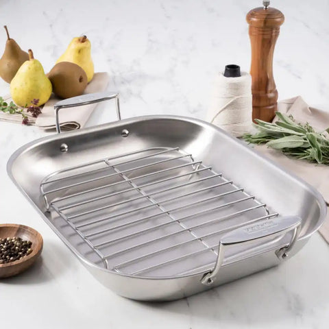 D3 Stainless Everyday 3-ply Bonded Cookware Set, 20 Piece Set