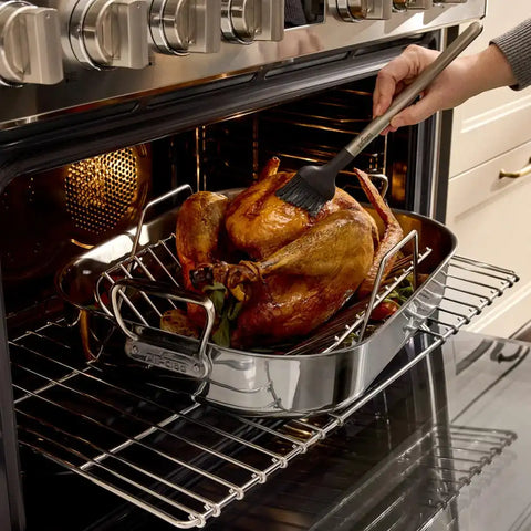 Specialty Cookware, Stainless Steel Roaster with Rack, 14 x 18 inch