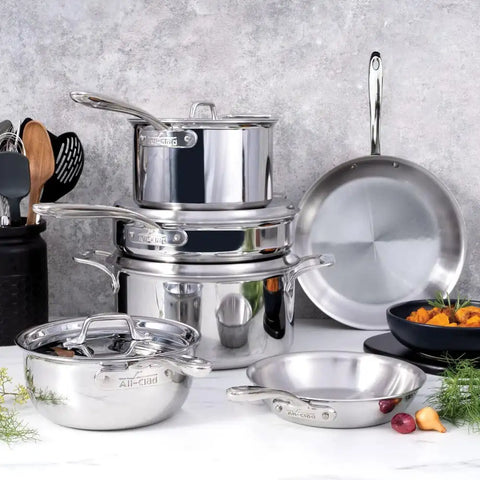 G5® Graphite Core Stainless Steel 5-ply Bonded Cookware, 10 Piece Set