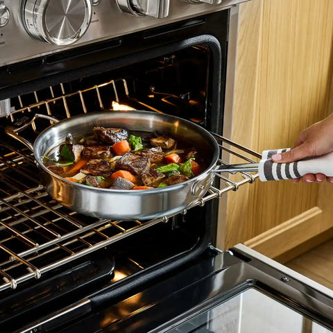 D5 Stainless Brushed 5-ply Bonded Cookware Set, 5 piece Set