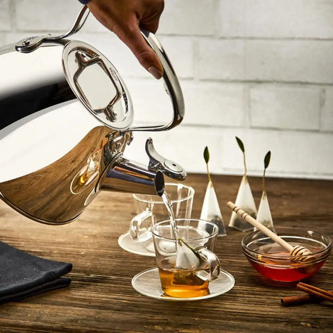 Specialty Cookware, Stainless Steel Stovetop Tea Kettle, 2 quart