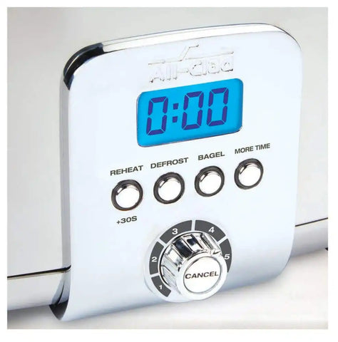 Digital Stainless Steel Toaster; 2 slice