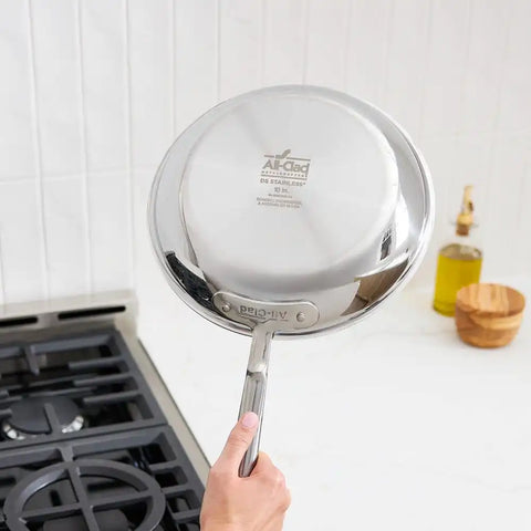 D5 Stainless Polished 5-ply Bonded Cookware, Fry Pan, 12 inch