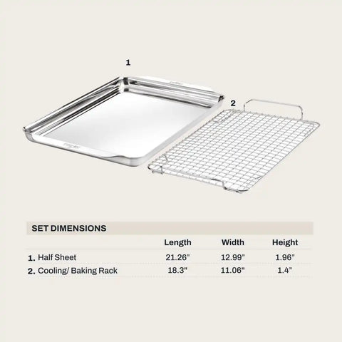 Stainless Steel Bakeware Set, 2 Piece