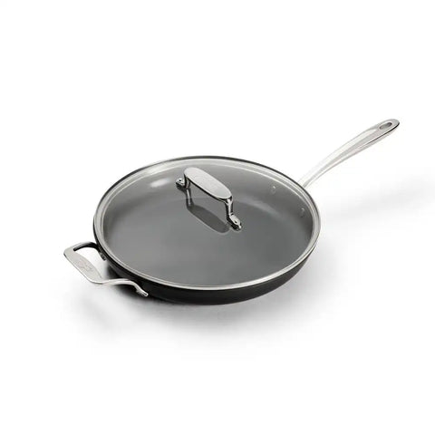 NS Pro® Ceramic Nonstick, Fry Pan with Lid, 12 inch