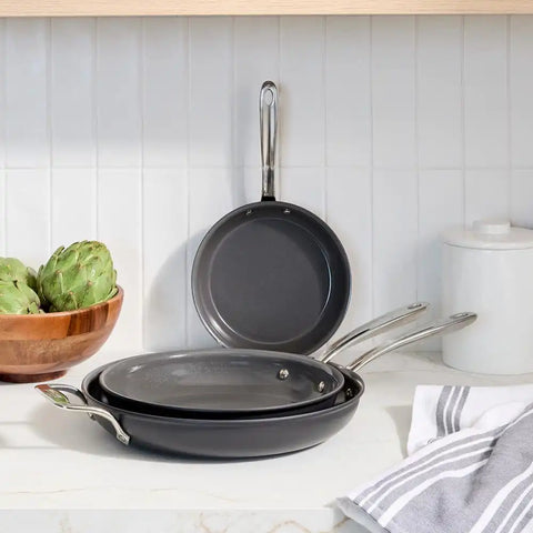 NS Pro® Ceramic Nonstick, Fry Pan Set, 8, 10 &amp; 12 inch