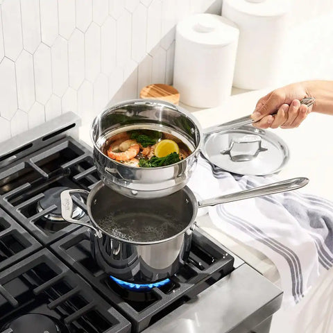 Specialty Cookware, Stainless Steel Universal Steamer Insert, 3 quart