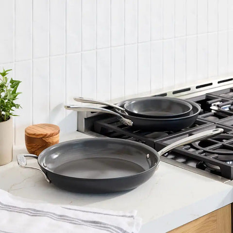 NS Pro® Ceramic Nonstick, Fry Pan Set, 8, 10 &amp; 12 inch