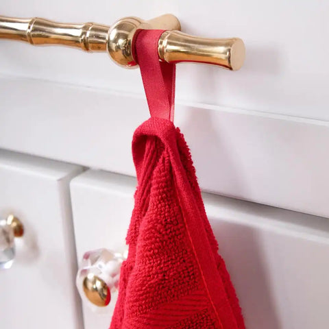 Solid Kitchen Towel Set; Chili; 2 pieces