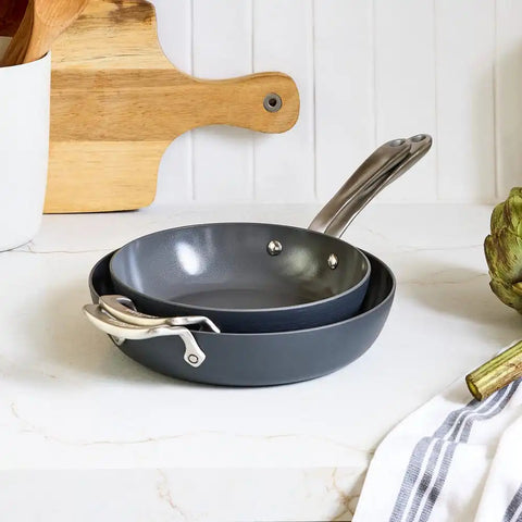 HA1 Ceramic Nonstick, Fry Pan Set, 8.5 and 10.5 inch
