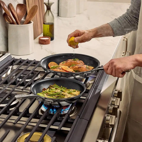 D3 Everyday Pro Nonstick 3-Ply Bonded Cookware, Skillet Set, 8.5 &amp; 10.5 inch