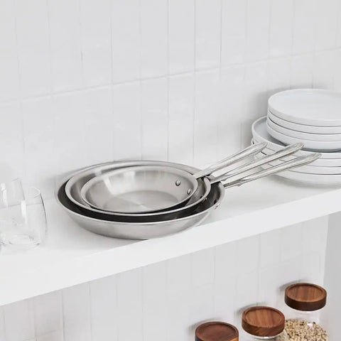 D5 Stainless Brushed 5-ply Bonded Cookware, Fry Pan, 10 inch