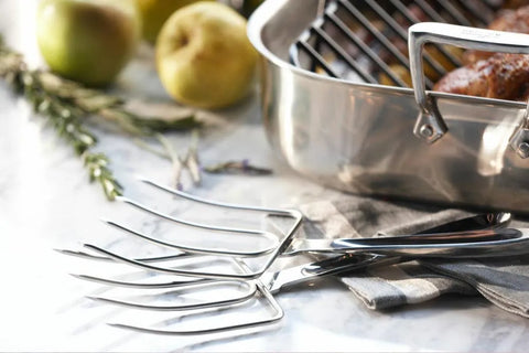Stainless Steel 2 piece Turkey Fork Set