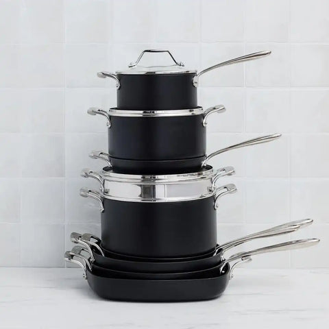 Essentials Hard Anodized Nonstick Cookware Set, 13-piece