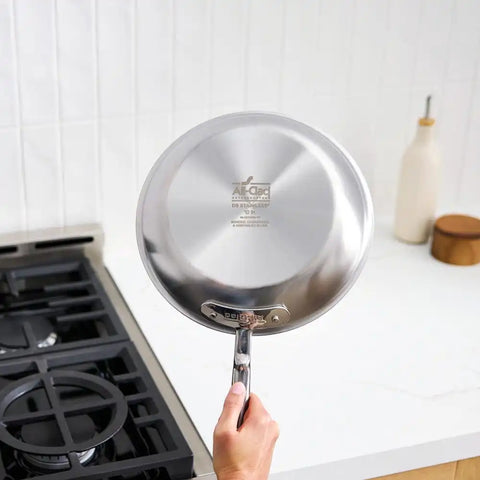 D5 Stainless Brushed 5-ply Bonded Cookware, Fry Pan, 10 inch