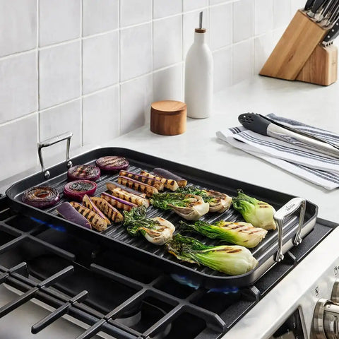 HA1 Expert Cookware, Nonstick Double Burner Griddle, 13 x 20 inch