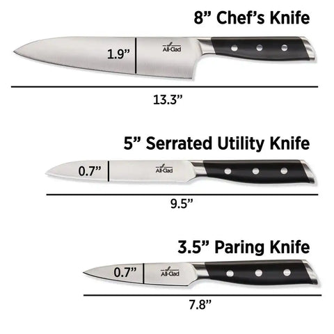Forged Knives 3-Piece Starter Set