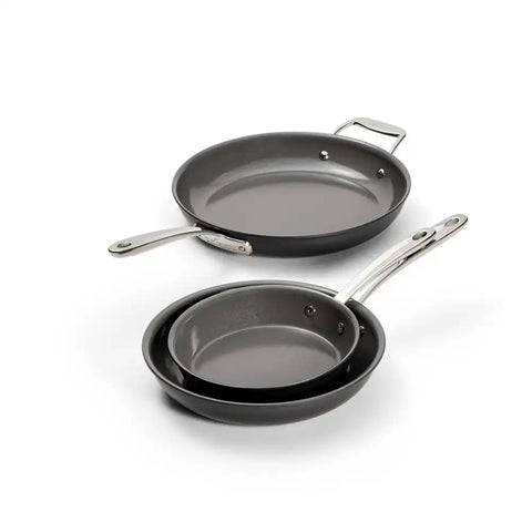 NS Pro® Ceramic Nonstick, Fry Pan Set, 8, 10 &amp; 12 inch