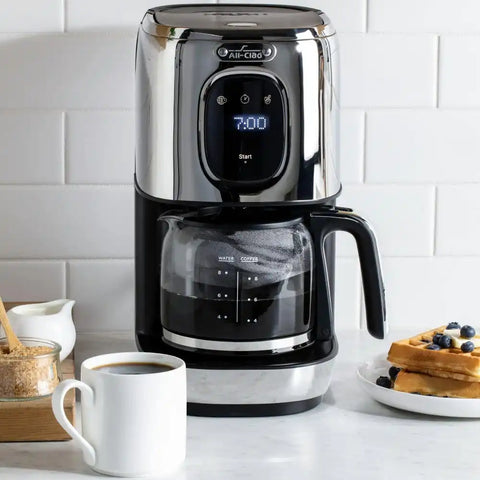 8 Cup Coffee Maker, Touchscreen, Stainless Steel, Aroma function